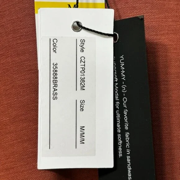 NWT Cable & Gauge Sport Yummy Sandwashed Supersoft Modal Tunic Top Tee - Picture 6 of 13